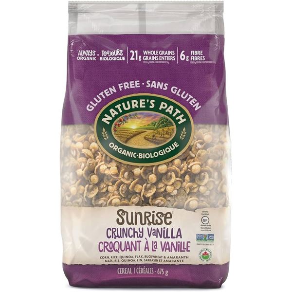 NEW 675G NATURES PATH SUNRISE CRUNCHY VANILLA