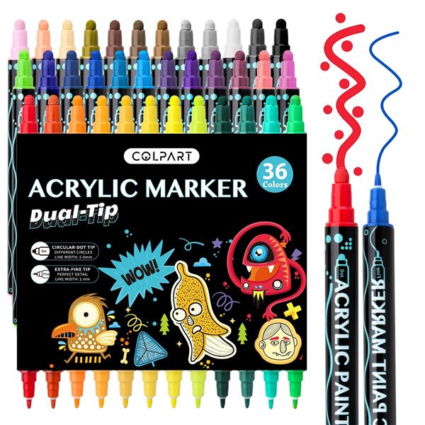 NEW COLPART ACRYLIC PAINT MARKERS