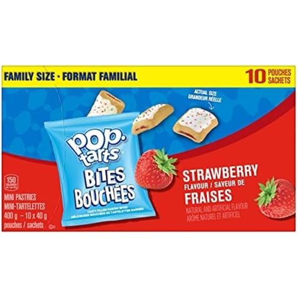 NEW 10 PACK OF POP TARTS STRAWBERRY BITES MINI