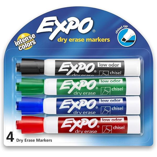 NEW 4 EXPO DRY ERASE MARKERS