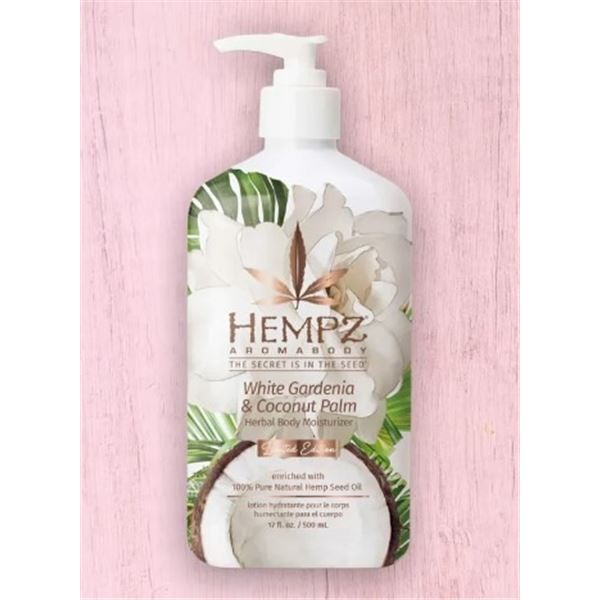 NEW 500ML HEMPZ WHITE GARDENIA & COCONUT PALM