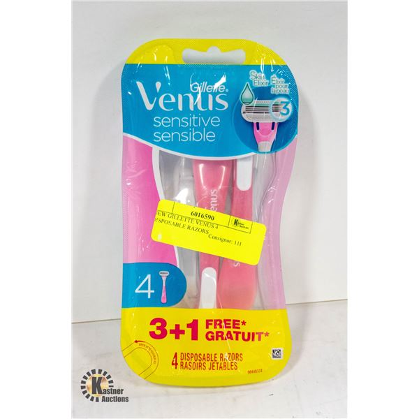 NEW GILLETTE VENUS 4 DISPOSABLE RAZORS