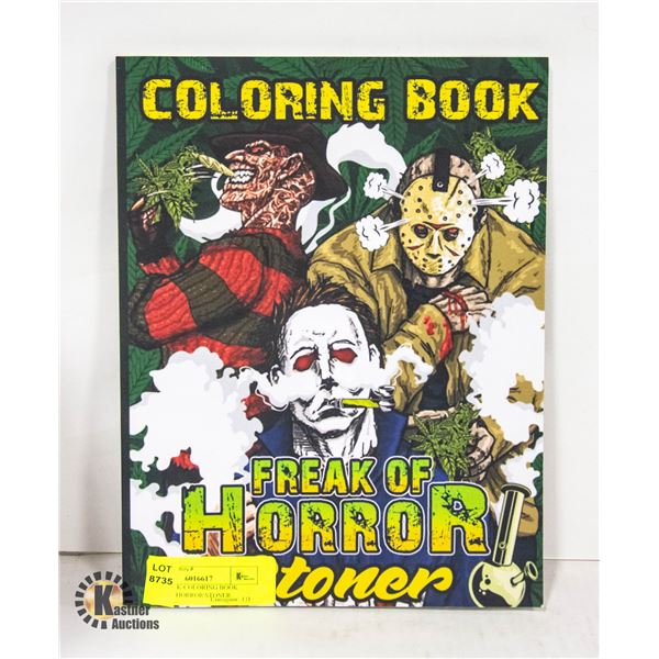 PAPERBACK-COLORING BOOK FREAK OF HORROR STONER