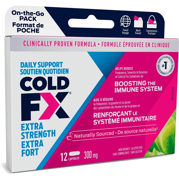 300MG 12 CAPSULES OF DAILY SUPPORT COLD FX