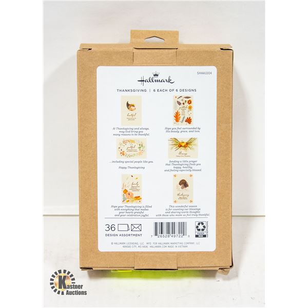 BRAND NEW HALLMARK THANKSGIVING CARD SET 6 DESIGNS