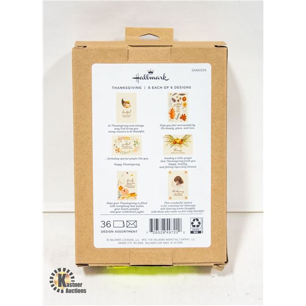 BRAND NEW HALLMARK THANKSGIVING CARD SET 6 DESIGNS