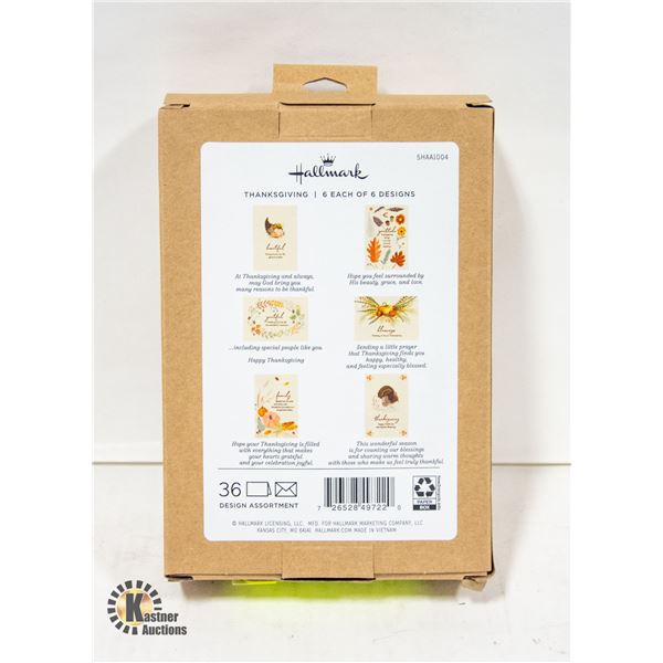 BRAND NEW HALLMARK THANKSGIVING CARD SET 6 DESIGNS