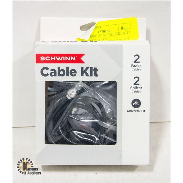 BRAND NEW SCHWINN CABLE KIT - 2 BRAKE CABLES &