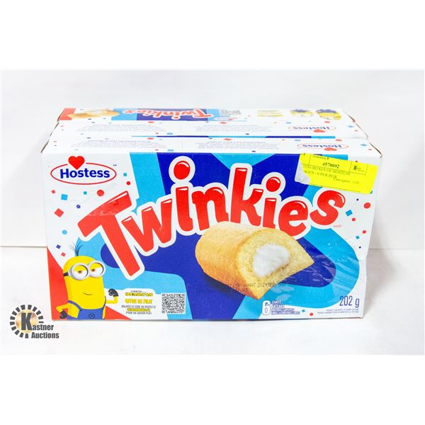 3 X 202G BOXES OF HOSTESS TWINKIES - 6 PER BOX