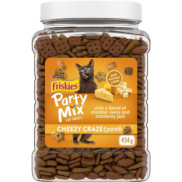 454G PURINA FRISKIES PARTY MIX CHEEZY CRAZE CAT