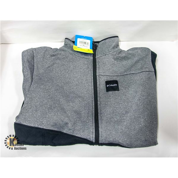 COLUMBIA TURTLE NECK ZIP UP GREY