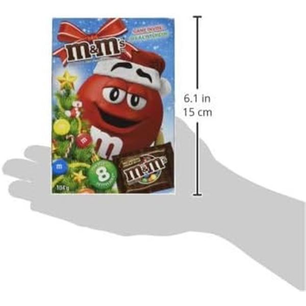 4 X 104G M&MS MILK CHOCOLATE CHRISMAS EDITION