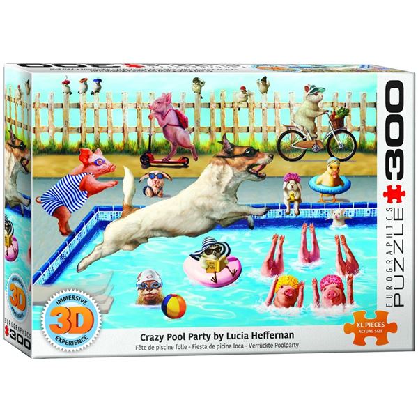 EUROGRAPHICS 300 PUZZLE CRAZY POOL DAY