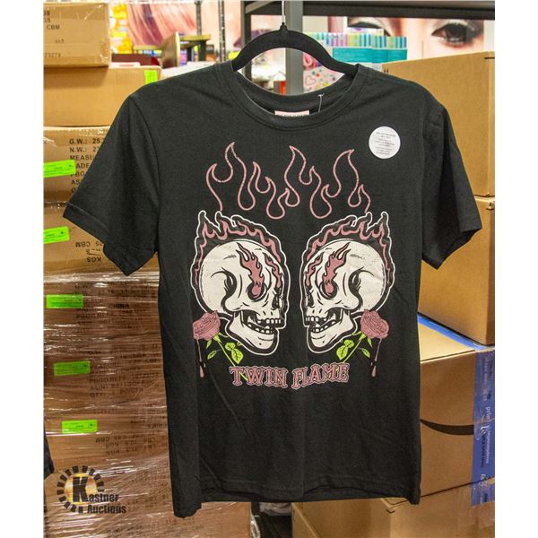 BRAND NEW THE PINK CLOSET SZ XS SKULL AND FLAMES