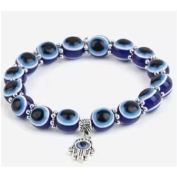 3 BRAND NEW EVIL EYE BRACELETS IN BLUE
