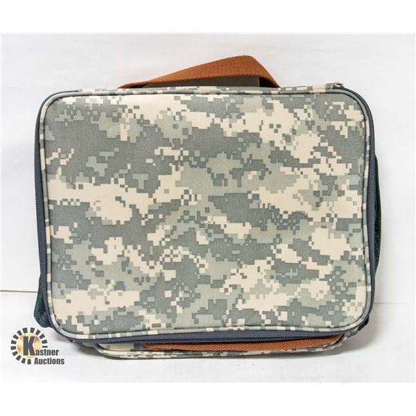 NEW LAKIDAY LARGE LUNCH CAMOFLAGE BAG