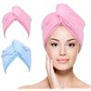 Image 1 : NEW YOULERTEX MICRO FIBER HAIR TURBAN 2 PACK
