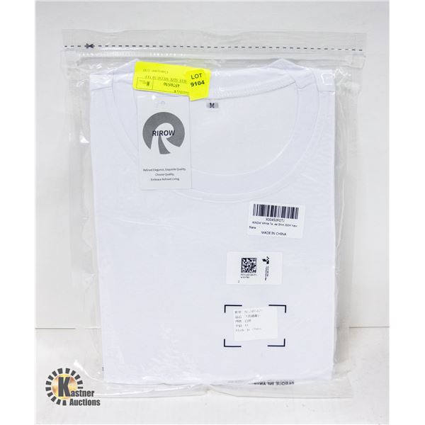 RIROW WHITE SIZE MEDIUM TEE SHIRT