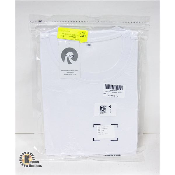 RIROW WHITE SIZE MEDIUM TEE SHIRT