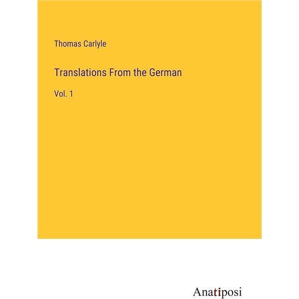 HARDCOVER-TRANSLATIONS FROM THE GERMAN