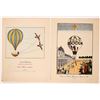 Image 2 : Hot Air Balloon Prints (2) c1810 [180147]