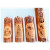 Image 1 : Hand-Carved Bamboo Wall Art Lot of 4 [181148]