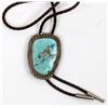 Image 1 : Turquoise & Silver Bolo Tie [189591]