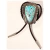 Image 1 : Turquoise & Silver Bolo Tie [189618]