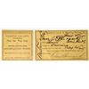 Image 1 : Railroad Passenger Ticket & Return Stub Ohio 1884 (2) [186858]