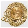 Image 2 : U. S. Liberty Head $20  Gold Piece Necklace 1904-S [189666]