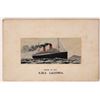 Image 1 : Silk Postcard RMS Laconia [186732]