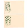 Image 1 : Art Nouveau - Choc Advert Postcards, c1900-10 (2) [188586]