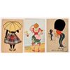 Image 1 : Postcards - Real Cloth, c1911 (3) [188581]