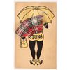 Image 2 : Postcards - Real Cloth, c1911 (3) [188581]