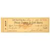 Image 1 : Wells Fargo check with RN-X7, 1899 [188538]