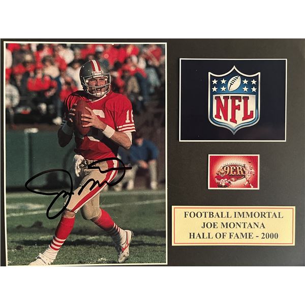 Joe Montana signed photo