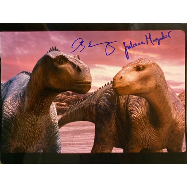 Dinosaur D.B. Sweeney and Julianna Margulies signed movie photo