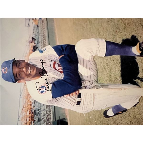 Ernie Banks signed photo