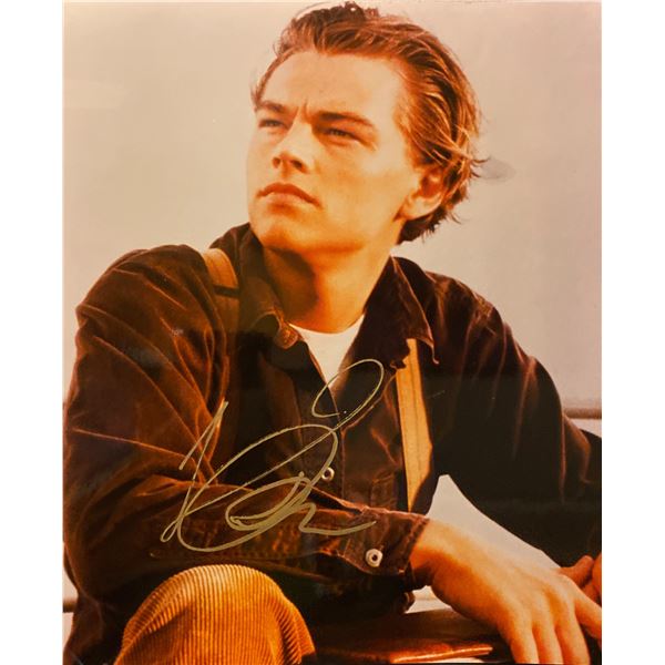 Titanic Leonardo DiCaprio signed movie photo