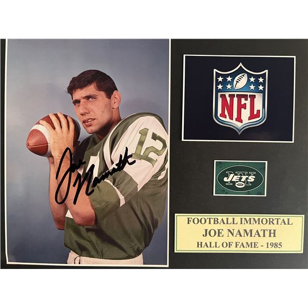 Joe Namath signed photo