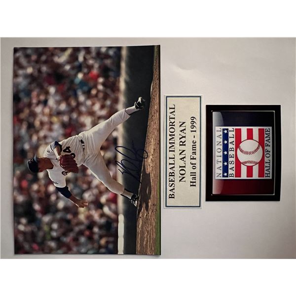 Nolan Ryan signed photo
