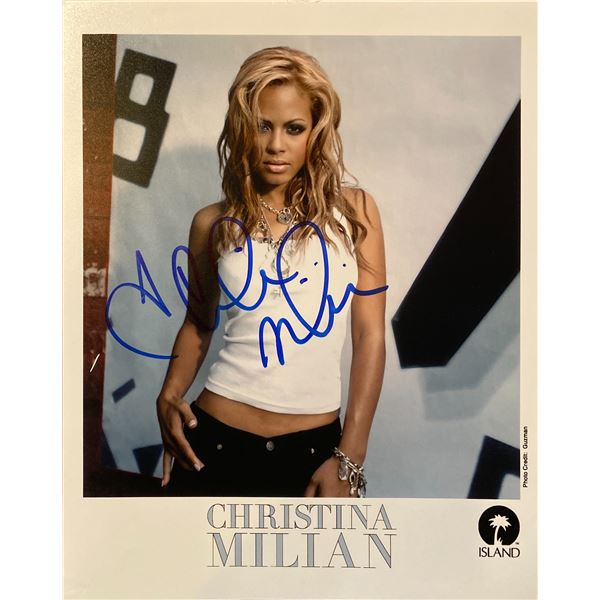 Christina Milian signed photo