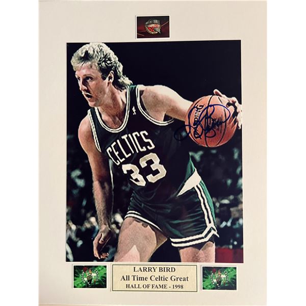 Larry Bird signed photo