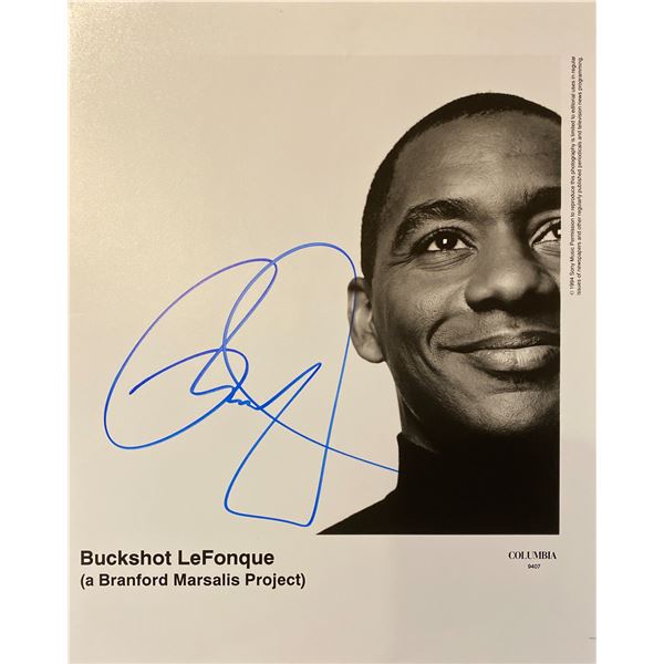 Buckshot LeFonque Branford Marsalis signed photo