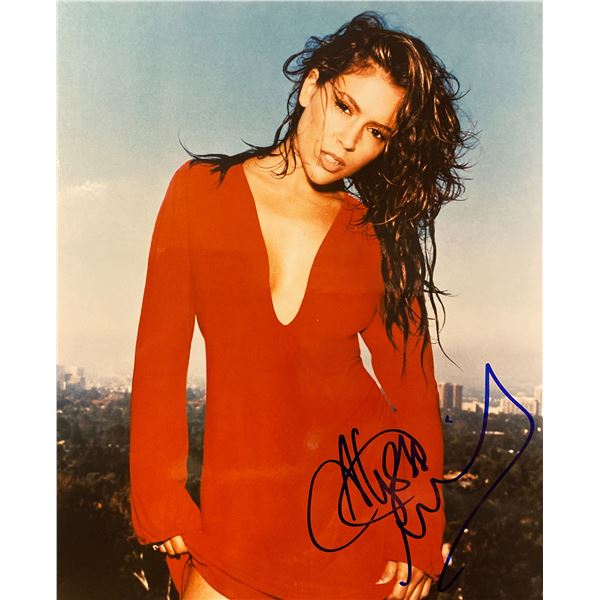 Alyssa Milano signed photo