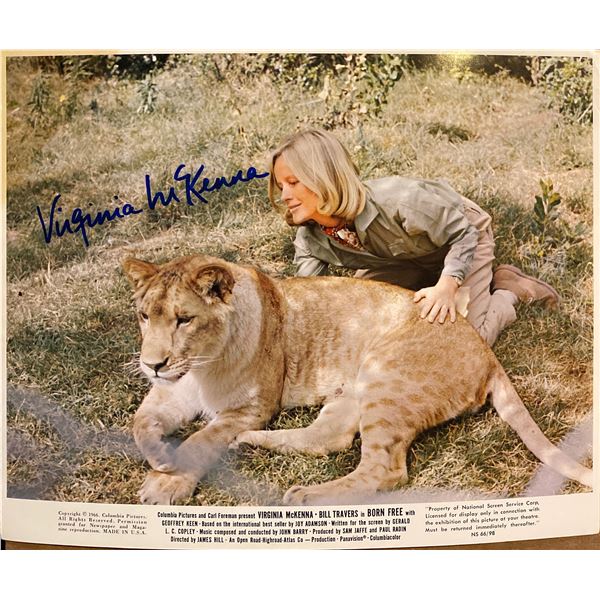 Born Free Virginia McKenna signed mini lobby card