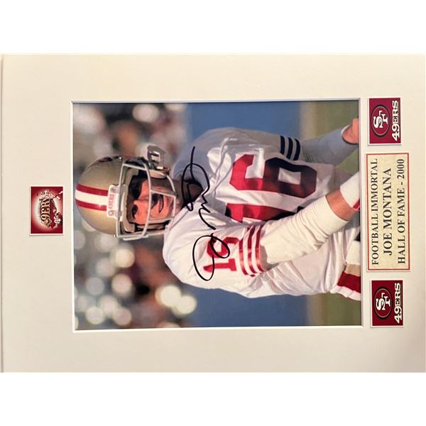 Joe Montana signed photo