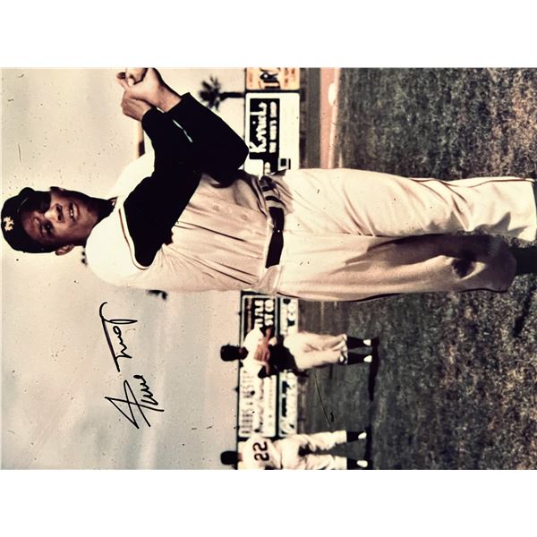 Willie Mays signed photo