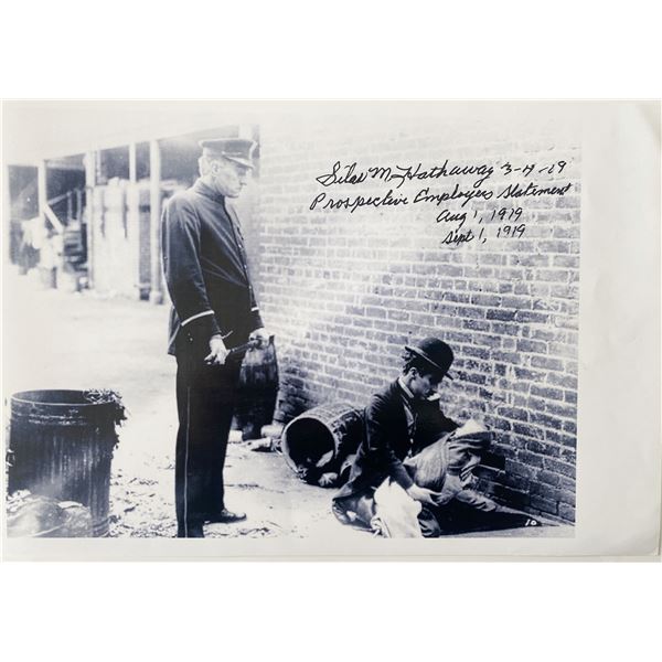 Silas Hathaway signed photo