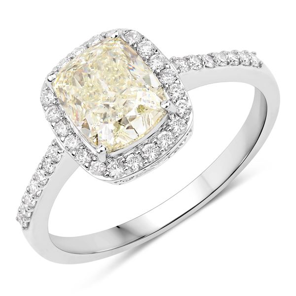 GIA Champagne Diamond Engagement Ring